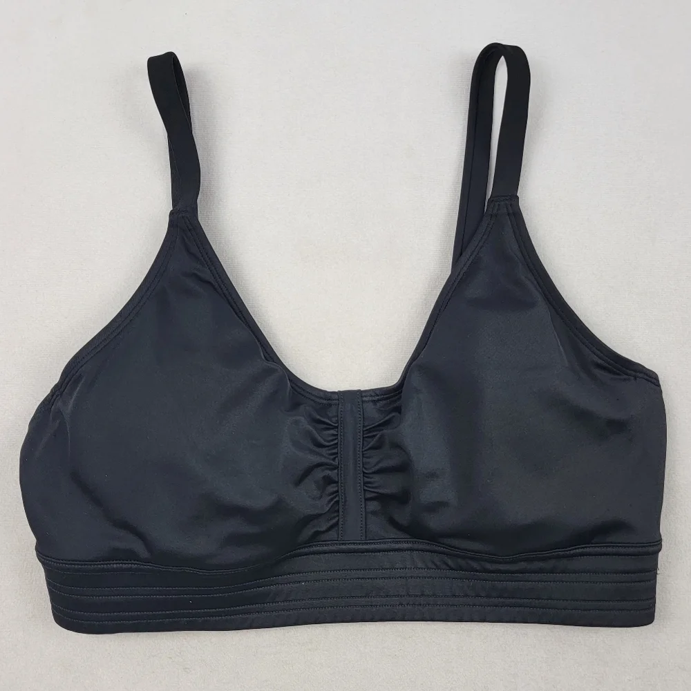Athleta hidden undirewire black sportsbra / swim top